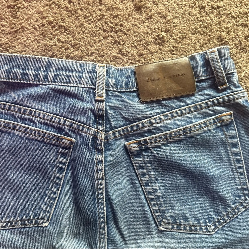 Vintage Calvin Klein straight leg mom jeans 90’s retro cotton